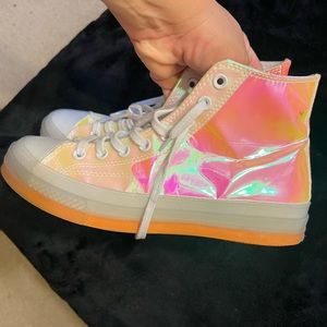 Iridescent converse size 10